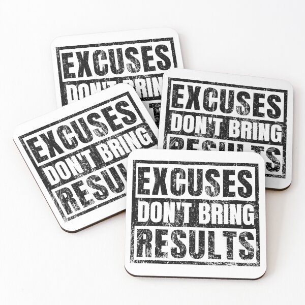 Item preview, Excuses Don't Bring Results distressed designed and sold by KingsManKind.