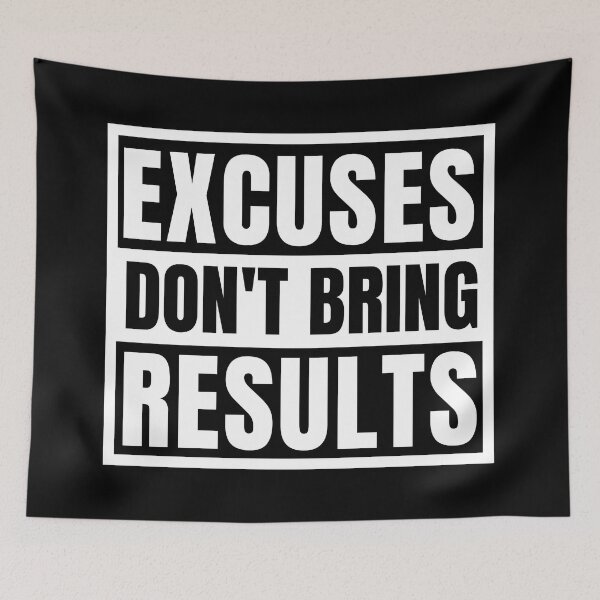 Item preview, Excuses Don't Bring Results 2 designed and sold by KingsManKind.