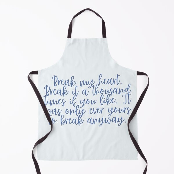 Item preview, Break my Heart A Thousand Times The Selection Blue Cursive Quote designed and sold by Simply Magic Supply.