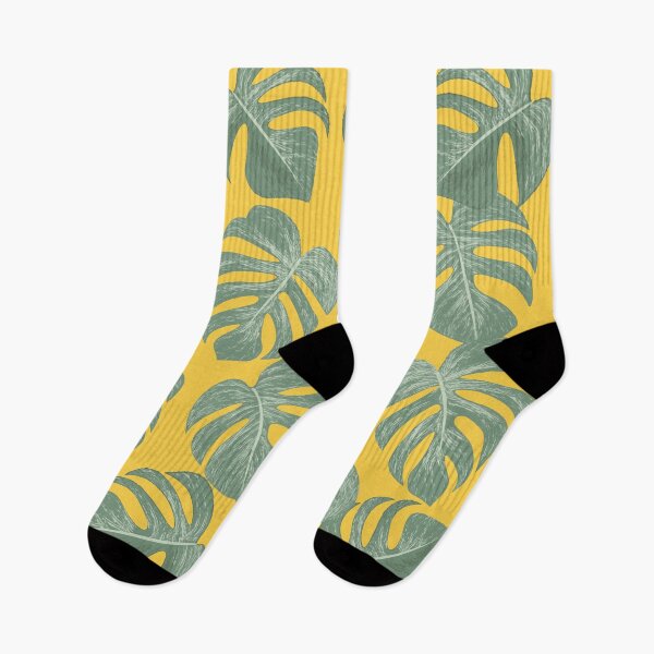 Item preview, Copy of Tropical Monstera Plant Leaves Design - Yellow Background designed and sold by infinitygrafix.