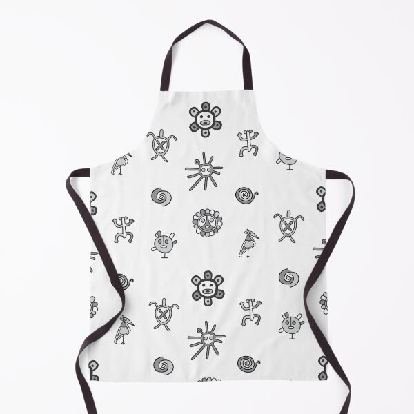 Item preview, Taino Symbols Puerto Rico Black White Gray designed and sold by byDarling.
