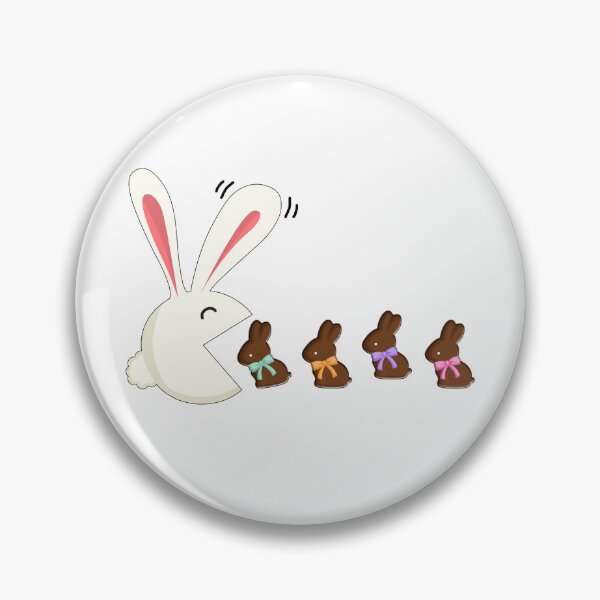 Item preview, Funny Easter Rabbit Eating Chocolate Easter Bunnies designed and sold by Dibble Dabble Designs.