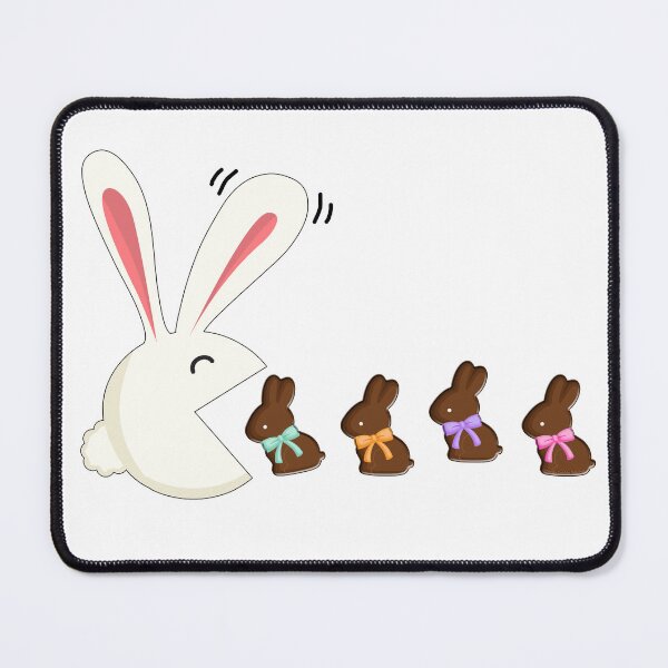 Item preview, Funny Easter Rabbit Eating Chocolate Easter Bunnies designed and sold by Dibble Dabble Designs.