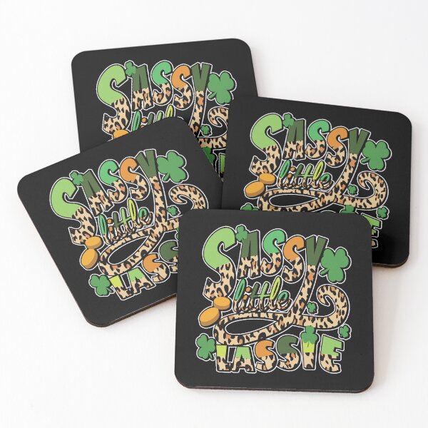 Item preview, Sassy Little Lassie Happy St Patricks Day Shirt Women leopard designed and sold by ecomdesign.