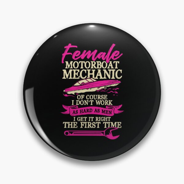 Item preview, Female Motorboat Mechanic Technician Girl Gift designed and sold by Marcid95.