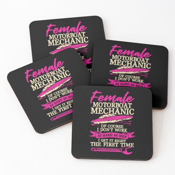 Item preview, Female Motorboat Mechanic Technician Girl Gift designed and sold by Marcid95.