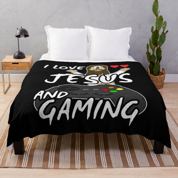 Item preview, I Love Jesus And Gaming Christian Gamer designed and sold by doodlerob.
