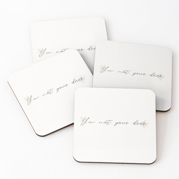 Item preview, Not your Dear The Selection Cursive Flower Quote designed and sold by Simply Magic Supply.