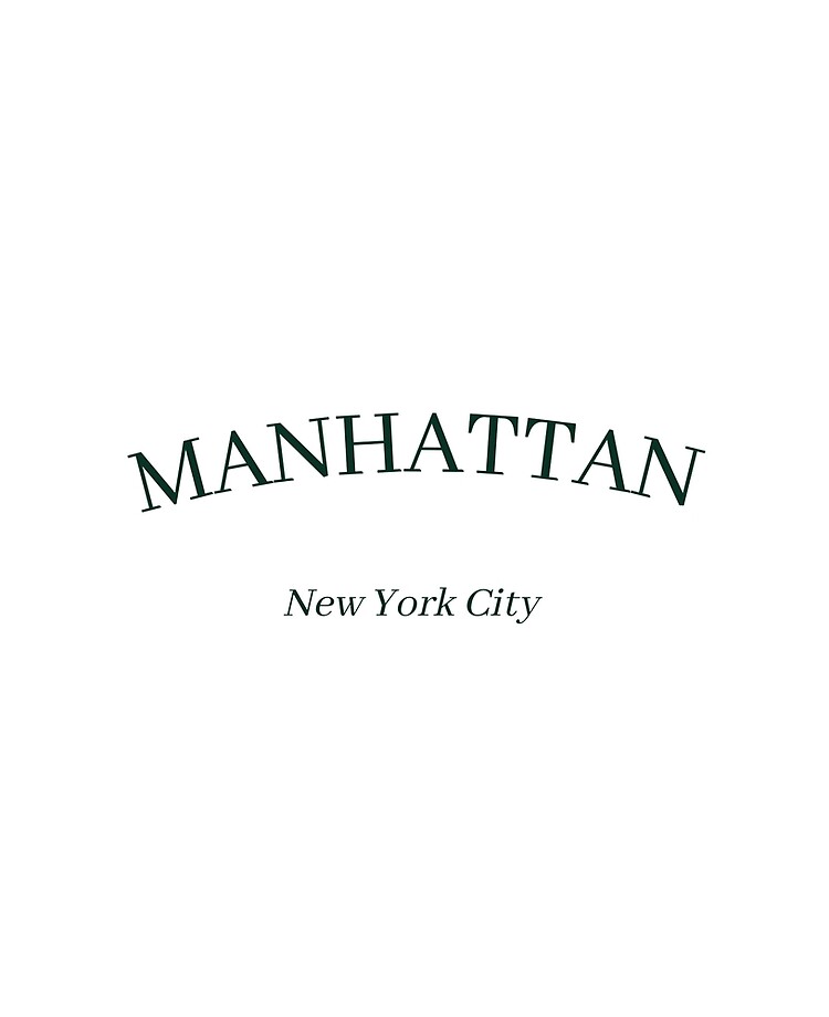 Manhattan New York City, New York, Minimalist Dark Green Design  Cap for  Sale by BellaHope1