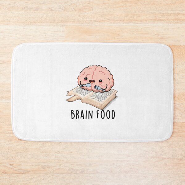 Item preview, Brain Food Cute Anatomy Pun Art  designed and sold by G-FLORIAN.