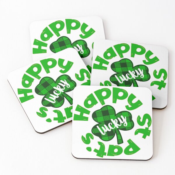 Item preview, Happy Saint Patrick's Day - Plaid Shamrock designed and sold by davidmurtagh.