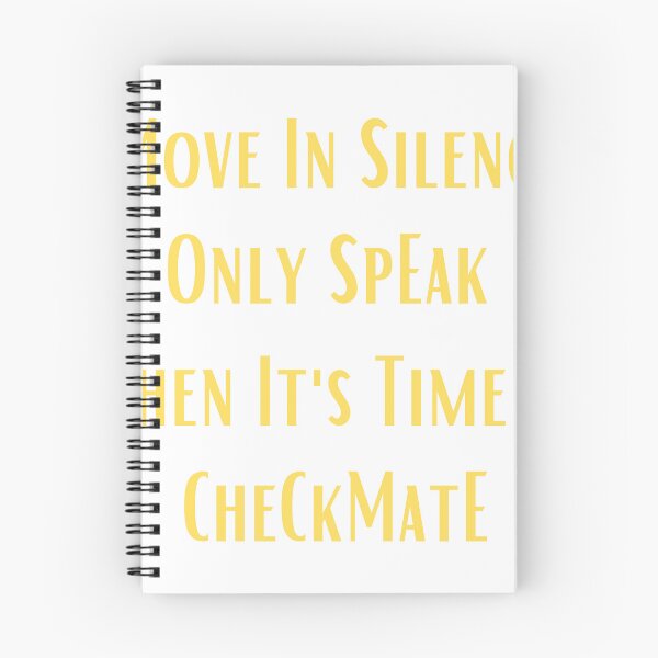 Item preview, Move in silence only speak when it's time to checkmate designed and sold by buzztop.
