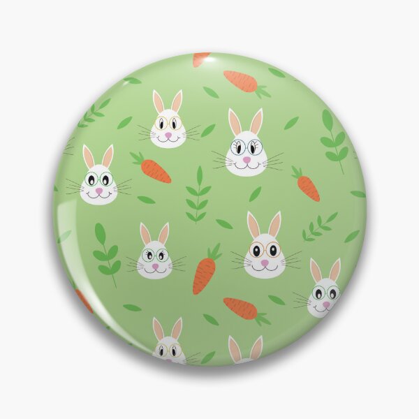 Item preview, Cute Easter bunny wearing glasses with carrots and leaves on green background  designed and sold by Yasminepatterns .