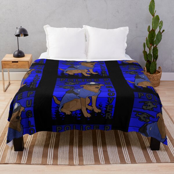 Item preview, Police pug/ dog lover artistic blue retro sunset distressed design style 2 designed and sold by SamRVstore.