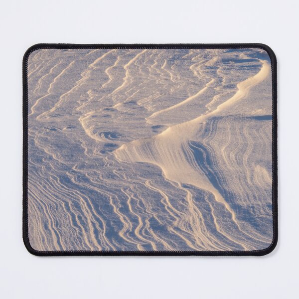 Item preview, Abstract Art by Nature - Wind Sculpted Snow Forms in Blue and Gold designed and sold by Georgia Mizuleva.