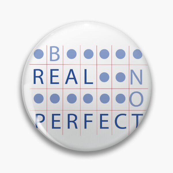 Item preview, be real not perfect crossword designed and sold by misskholeta.