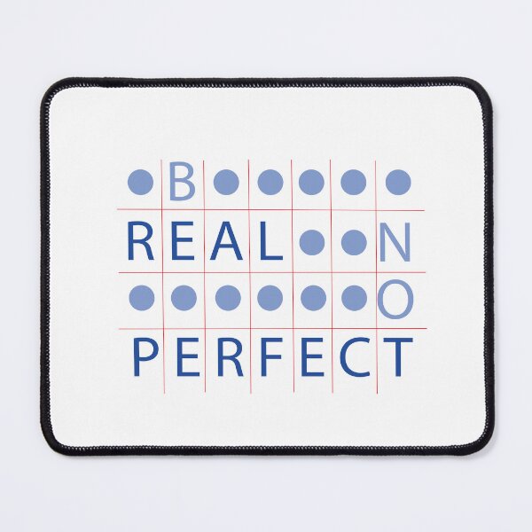 Item preview, be real not perfect crossword designed and sold by misskholeta.