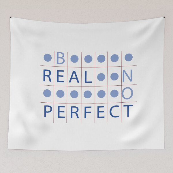 Item preview, be real not perfect crossword designed and sold by misskholeta.