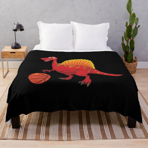 Item preview, Dinosaur Playing Basketball,Funny Good Dinosaur Basketball Lovers Red Design designed and sold by pedrored369.
