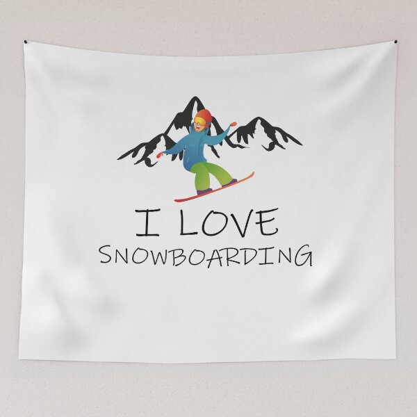 Item preview, I love snowboarding designed and sold by hanneshannes02.
