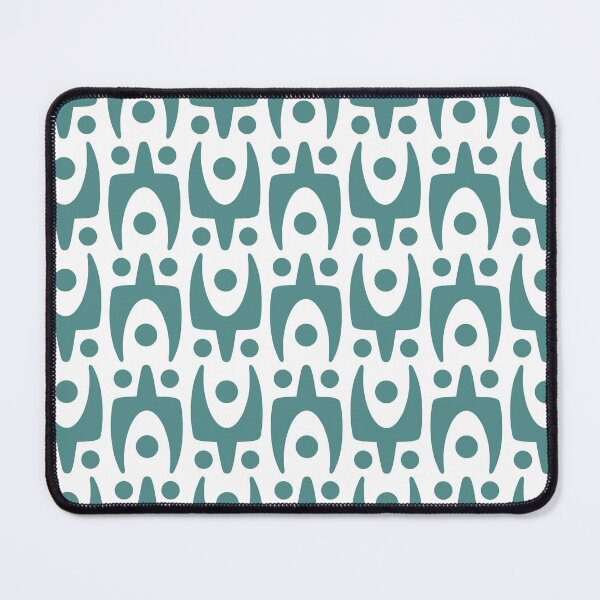 Item preview, Mid Century Modern Abstract Pattern 805 Teal Green designed and sold by tonymagnerart.