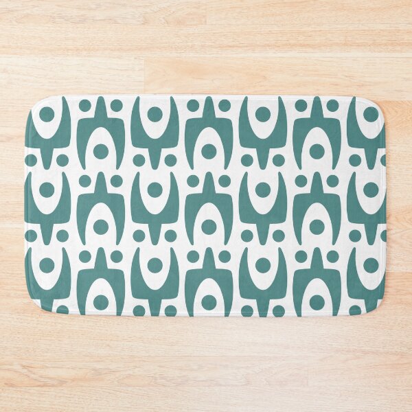 Item preview, Mid Century Modern Abstract Pattern 805 Teal Green designed and sold by tonymagnerart.