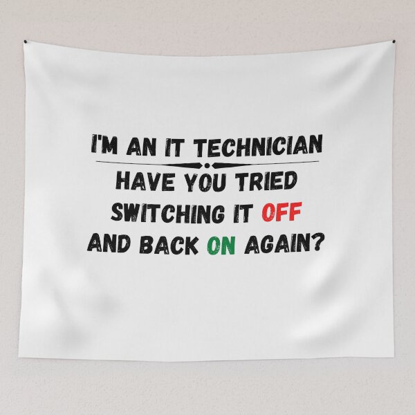 Item preview, Have you tried switching it off and on again? designed and sold by RichTeeDesigns.