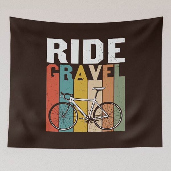 Item preview, Ride Gravel | Mountain Biking | Cycling Retro designed and sold by KrisSidDesigns.