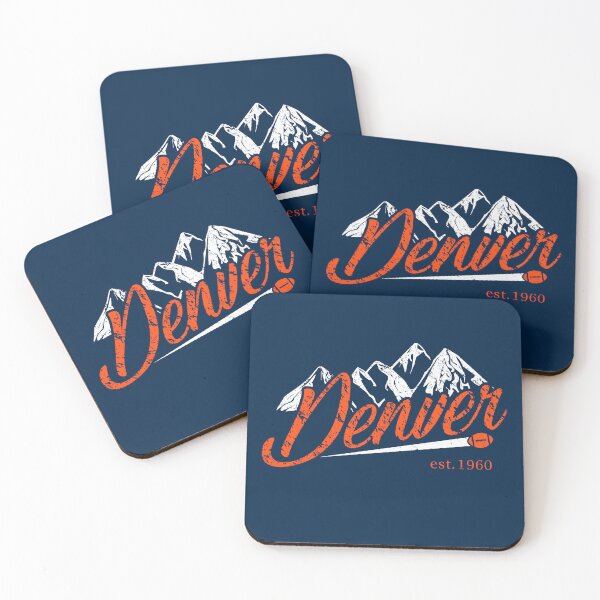 Item preview, Denver Football Fan - Retro Rocky Mountains designed and sold by doiron3525.