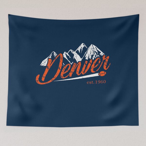 Item preview, Denver Football Fan - Retro Rocky Mountains designed and sold by doiron3525.