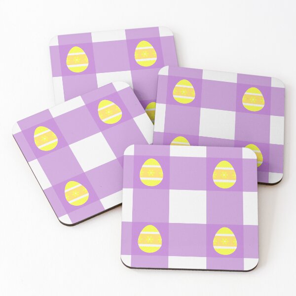 Item preview, Easter purple gingham pattern designed and sold by CameleonDesign.