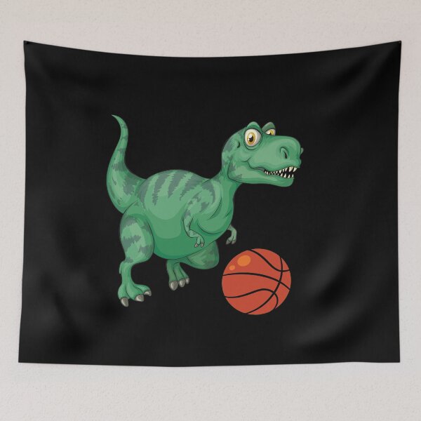 Artikelvorschau, Dinosaurier, der Basketball spielt, lustiges gutes Dinosaurier-Basketball-Liebhaber-grünes Design entworfen und verkauft von pedrored369.