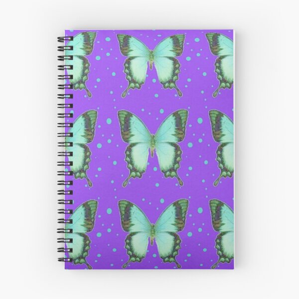 Item preview, BLUE BUTTERFLIES ABSTRACT FUCHSIA PATTERN PURPLE ART  designed and sold by sharlesart.