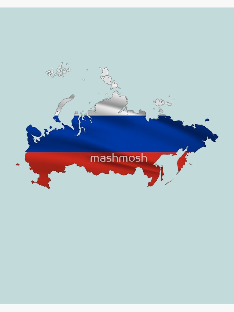 Two wavy flags. Illustration of flag of Russia