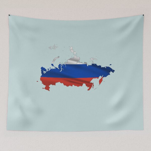 Item preview, Wavy Russian Flag inside Map of Russia  designed and sold by mashmosh.