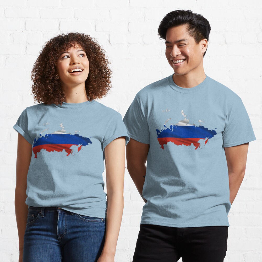 Wavy Russian Flag inside Map of Russia  Sticker for Sale by mashmosh