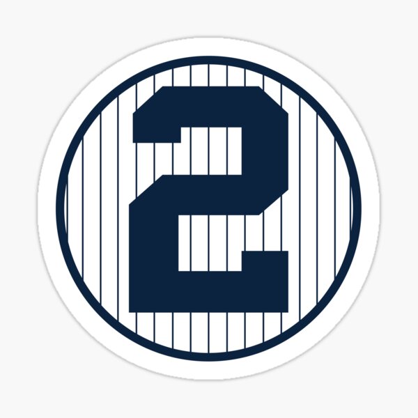 New York Yankees #2 Derek Jeter Retired Number 3 Round Patch