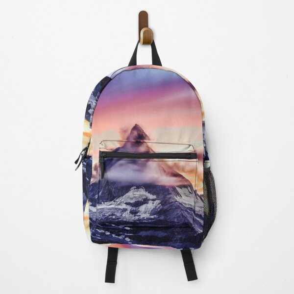 Item preview, Snowcapped mountain peak on a cloudy sunrise designed and sold by fowons.