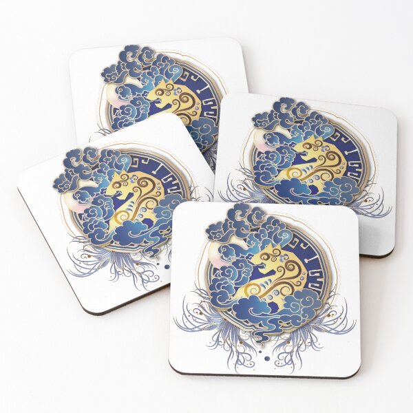 Item preview, Chinese Zodiac Golden Tiger illustrated in Chinese Style designed and sold by xdashu.