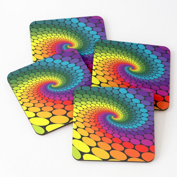 Item preview, Abstract Colorful Rainbow Twist Circles Design designed and sold by Ross-Sergey.