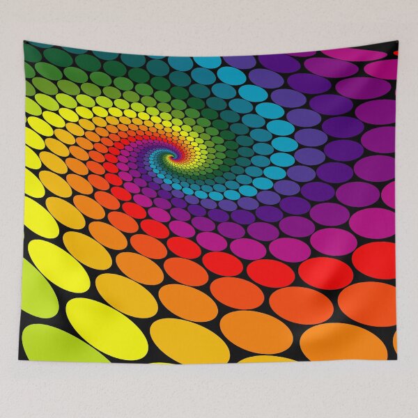 Item preview, Abstract Colorful Rainbow Twist Circles Design designed and sold by Ross-Sergey.