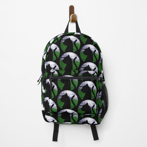 Item preview, Landscape Patterned Cat Silhouette - Funny Cat Pictures designed and sold by FunnyCatsFam.