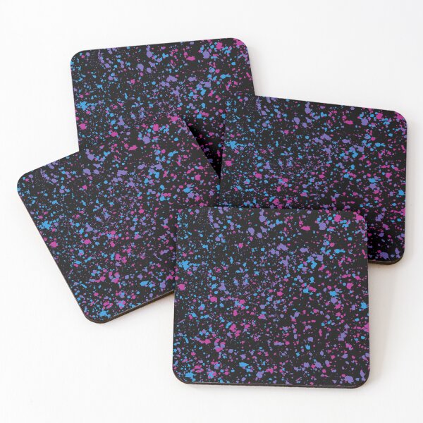 Item preview, Rainbow Paintball Splatter Art (Colorful Paint Brush Design - Pink Purple Blue) designed and sold by SassyClassyMe.