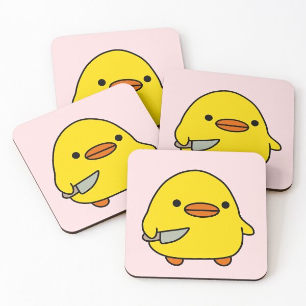 Item preview, duck with knife | kawaii duck | knife duck designed and sold by smileyfriend.