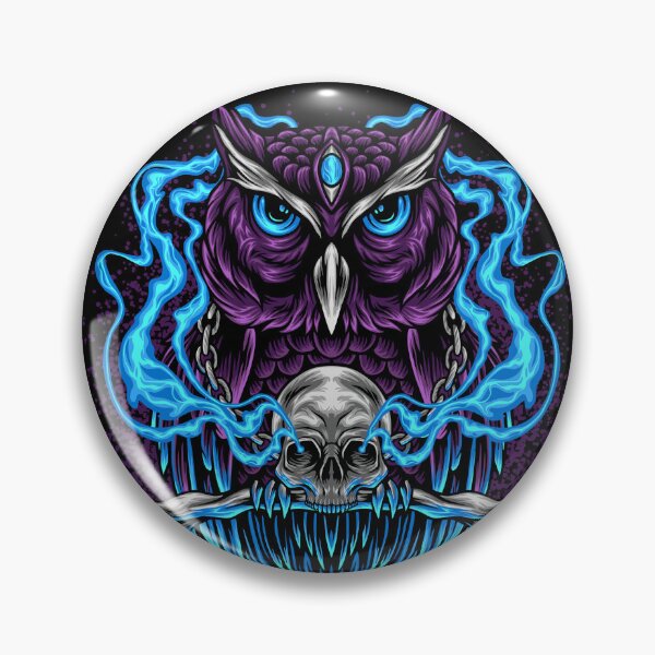 Item preview, Owl With Skull designed and sold by TheWitchesBroom.