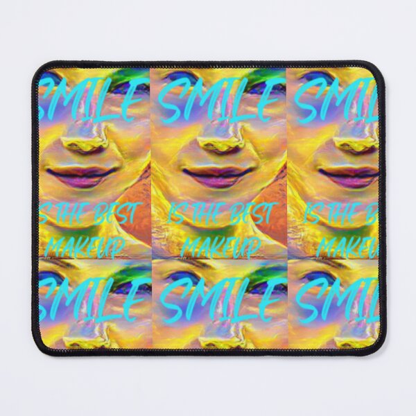 Item preview, Smile is the best make up with cyan wording designed and sold by Bekindtome.