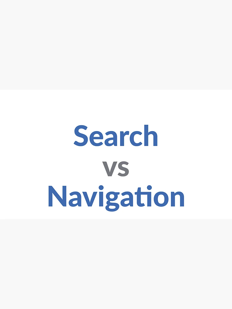 Thumbnail 3 of 3, Cap, Search vs Navigation designed and sold by UXUI-LAB.