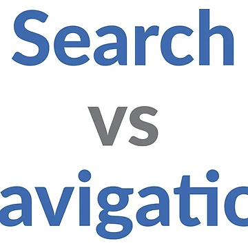 Artwork thumbnail, Search vs Navigation by UXUI-LAB