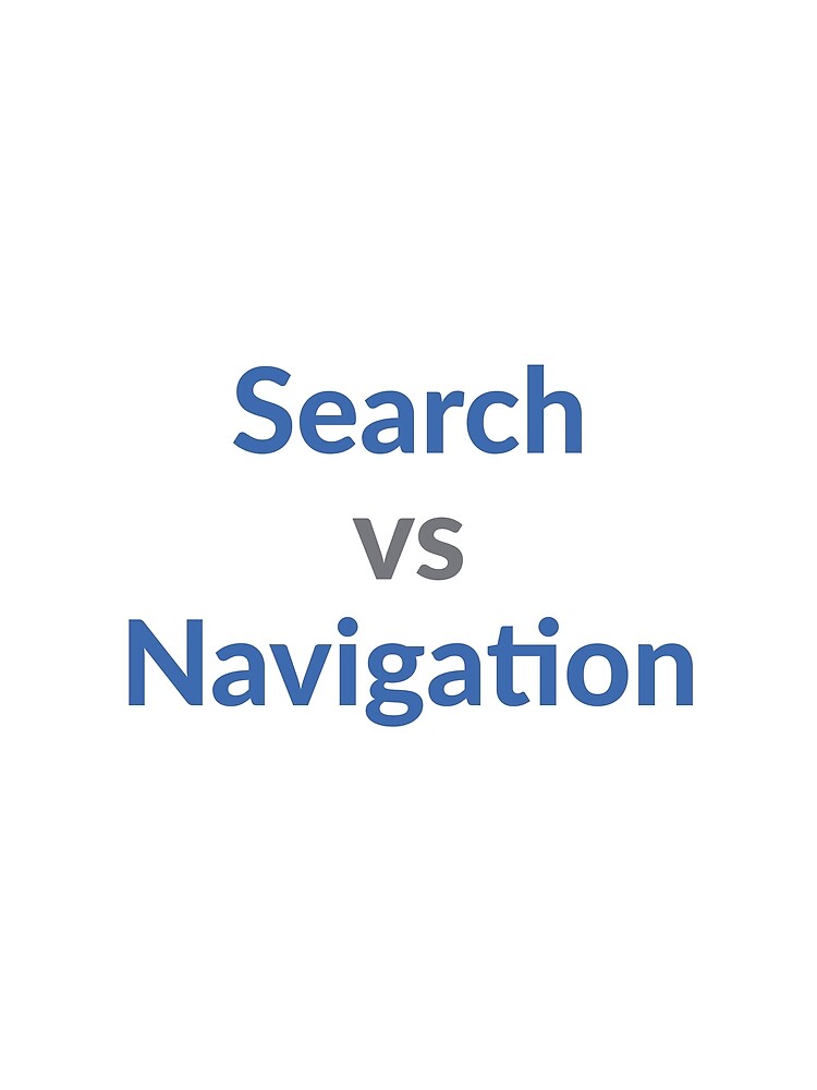 Thumbnail 3 of 3, Scarf, Search vs Navigation designed and sold by UXUI-LAB.