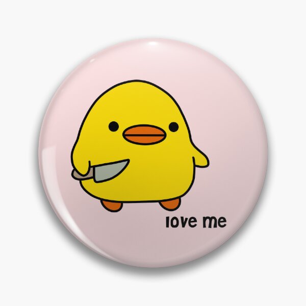 Item preview, duck with knife - love me version | kawaii duck | knife duck designed and sold by smileyfriend.